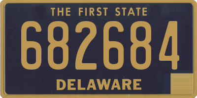 DE license plate 682684