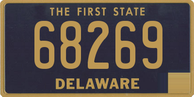 DE license plate 68269