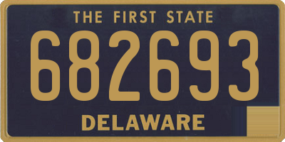 DE license plate 682693