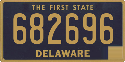 DE license plate 682696