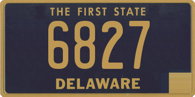 DE license plate 6827