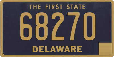 DE license plate 68270