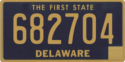 DE license plate 682704