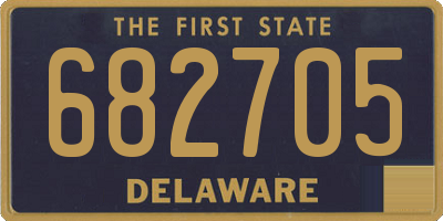 DE license plate 682705