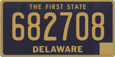 DE license plate 682708