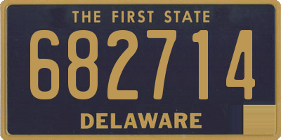 DE license plate 682714