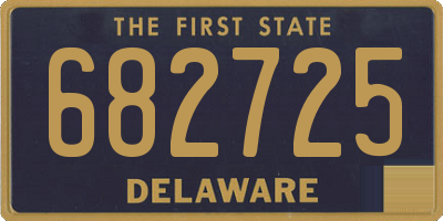DE license plate 682725