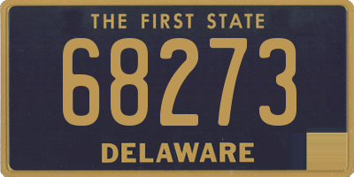 DE license plate 68273