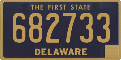 DE license plate 682733