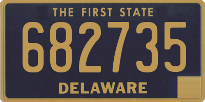 DE license plate 682735