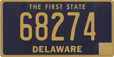 DE license plate 68274