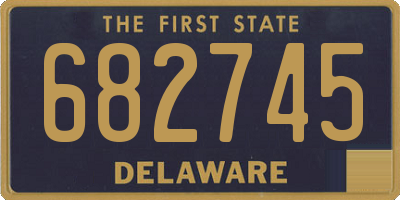 DE license plate 682745