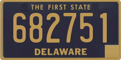 DE license plate 682751