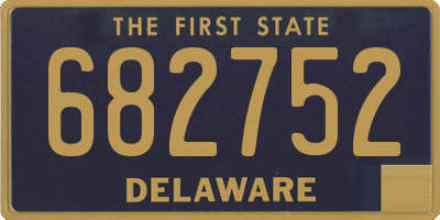DE license plate 682752
