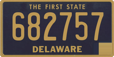 DE license plate 682757