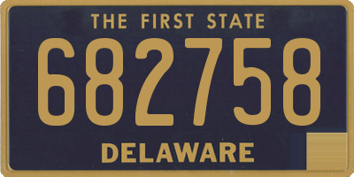 DE license plate 682758