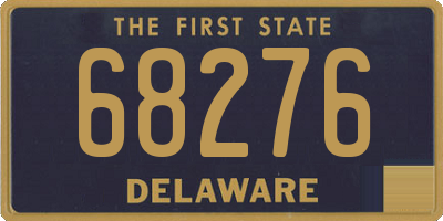 DE license plate 68276