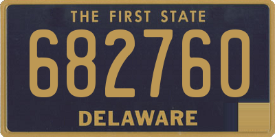 DE license plate 682760