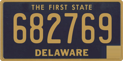 DE license plate 682769