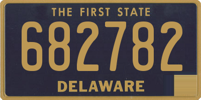 DE license plate 682782