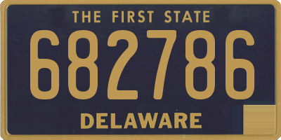 DE license plate 682786