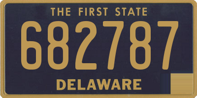 DE license plate 682787