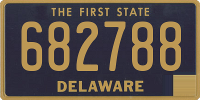 DE license plate 682788