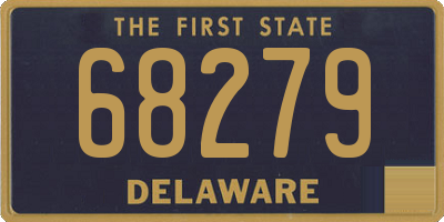 DE license plate 68279