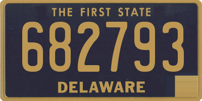 DE license plate 682793