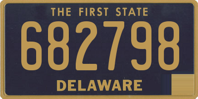 DE license plate 682798