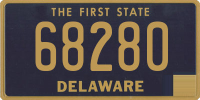 DE license plate 68280