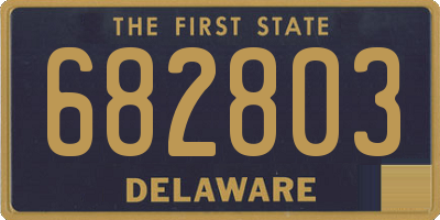DE license plate 682803