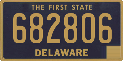 DE license plate 682806