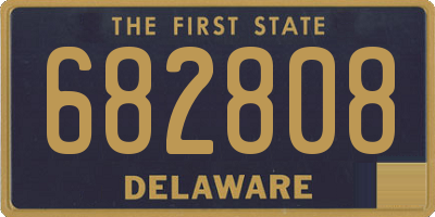 DE license plate 682808