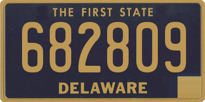DE license plate 682809