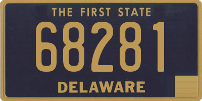 DE license plate 68281