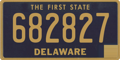 DE license plate 682827