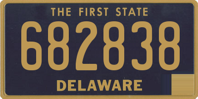 DE license plate 682838
