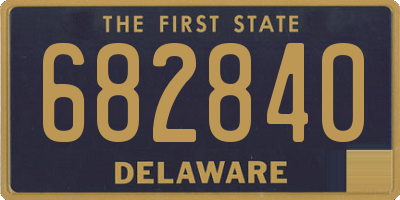 DE license plate 682840