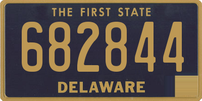 DE license plate 682844