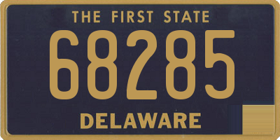 DE license plate 68285