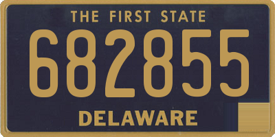 DE license plate 682855