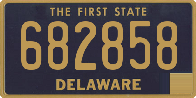 DE license plate 682858