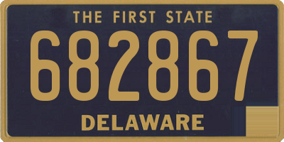 DE license plate 682867