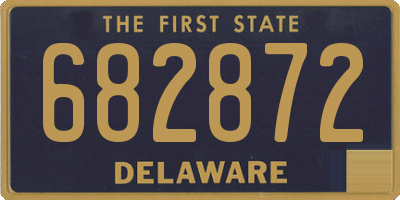 DE license plate 682872