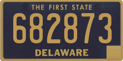 DE license plate 682873