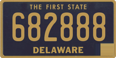 DE license plate 682888