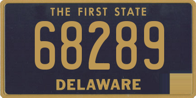 DE license plate 68289