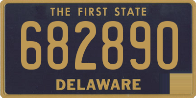 DE license plate 682890