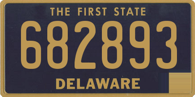 DE license plate 682893